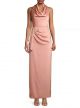 AIDAN MATTOX CREPE BACK SATIN GOWN