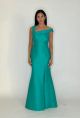 AIDAN MATTOX MIKADO MERMAID GOWN