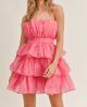 MABLE TIERED RUFFLE DRESS