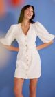 MINK PINK HAZE PUFF SLV MINI DRESS