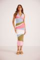 MINK PINK DANICA COLLARED MIDI DRESS