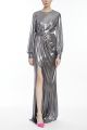 ONE 33 SOCIAL FOIL KNIT GOWN