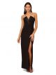 LIV FOSTER STRAPLESS CREPE COLUMN GOWN