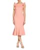AIDAN MATTOX FIT & FLARE MIDI DRESS