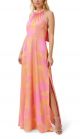 AIDAN MATTOX HALTER PRINT MAXI