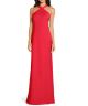 AIDAN ASYMETRIC TOP HALTER GOWN