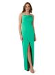AIDAN MATTOX DRAPY FRONT GOWN