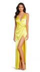 AIDAN MATTOX SHINY STRAPPY GOWN