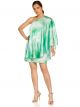 AIDAN MATTOX PRINTED SATIN DRESS