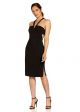 AIDAN MATTOX MULTI STRAP COCKTAIL DRESS