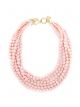 ZENZII MATTE BIB BEADED NECKLACE