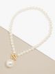 ZENZII PEARL PENDANT COLLAR NECKLACE