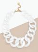 ZENZII WHITE COLLAR RESIN NECK