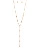 GS RHINESTONE CHAIN Y SHAPE NECKLACE SET