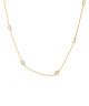 GS OVAL STONE LINK NECKLACE