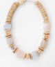 GS WOOD & STONE MULTI SHAPE BEADS CHOKER