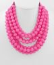 GS FACETED MARBLE BEAD NECKLAC