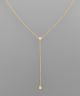 GS CRYSTAL ACCENT CHAIN NECKLACE