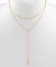 GS SNAKE & Y SHAPE CHAIN DUAL NECKLACE