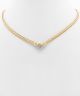 GS CZ HEXAGON & SNAKE CHAIN NECKLACE