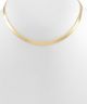 GS BRASS ABSTRACT FLAT CHAIN CHOKER