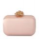 OLGA BERG ROSA CRYSTAL LOCK CLUTCH