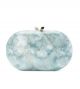 OLGA BERG QUARTZ OVAL CLUTCH