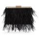 OLGA BERG ESTELLE FEATHER CLUTCH