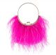OLGA BERG PENNY FEATHERED BAG