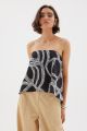 SOVERE SGRAFFITO BODICE TOP