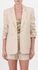 CINQ A SEPT LINEN KYLIE BLAZER
