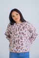 KARLIE ANIMAL GIRAFFE CREW SWEATER