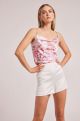 GENERATION LOVE LOURDES FLORAL CRYSTAL STRAP CAMI