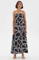 SOVERE SGRAFFITO MAXI DRESS