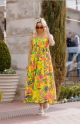 KARLIE BRIGHT TROPICAL MAXI DR